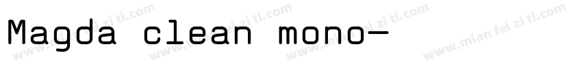 Magda clean mono字体转换